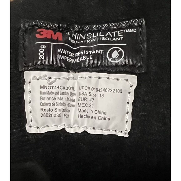 Ozark Trail Men’s Size 13 Leather Snow Boots Black Red Waterproof Winter NEW - Picture 8 of 9